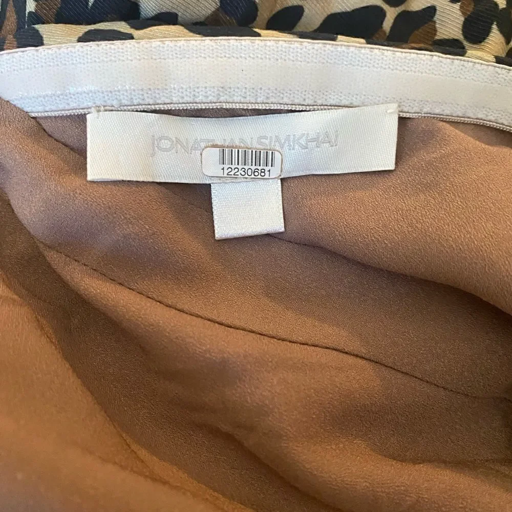 Jonathan Simkhai Leopard Print One Shoulder Dress - Picture 10 of 10